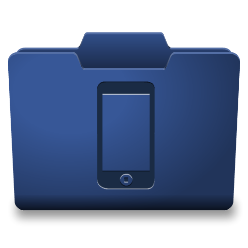 Blue Movil Icon 512x512 png